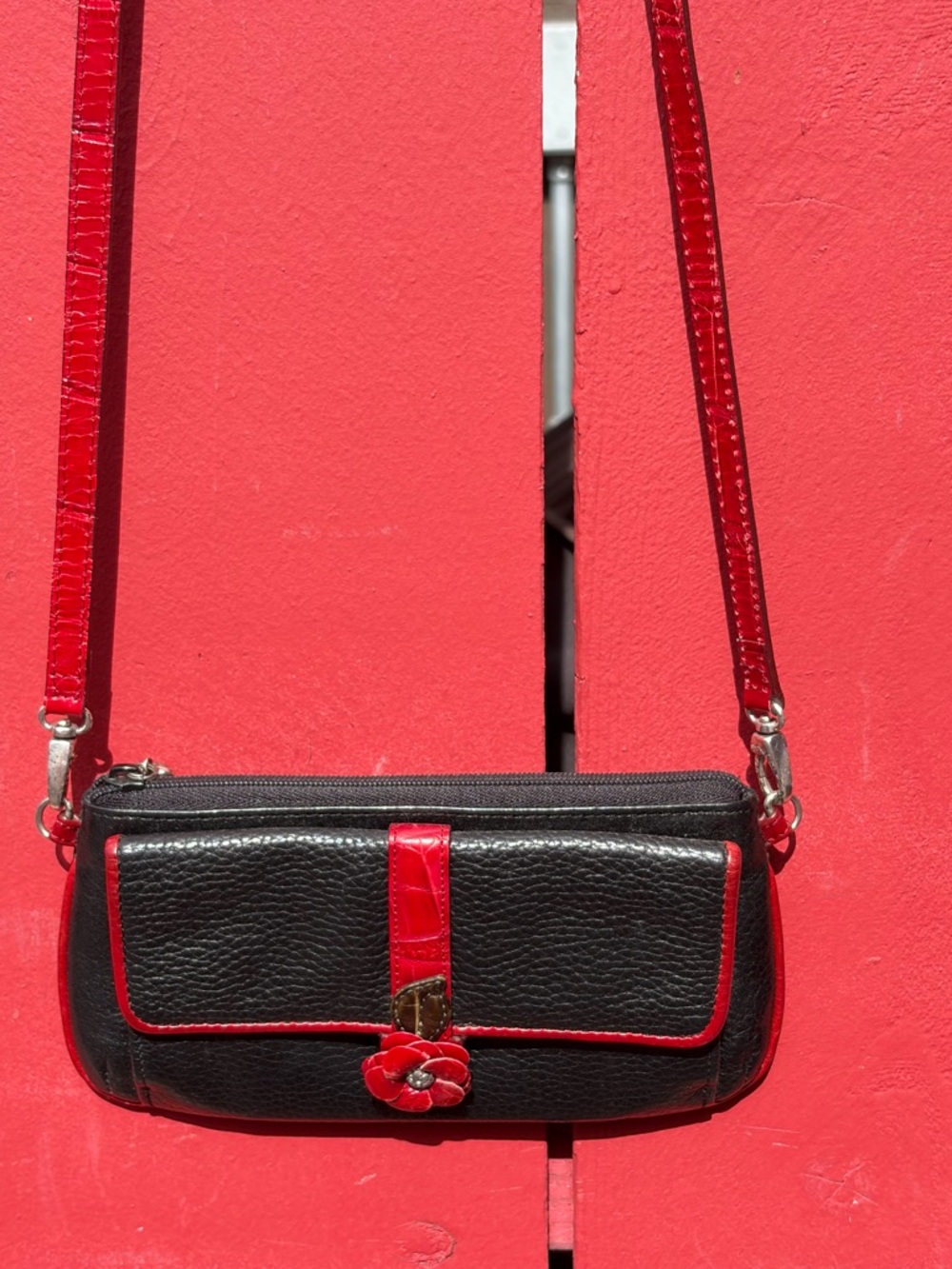 Brighton Red Rose Crossbody